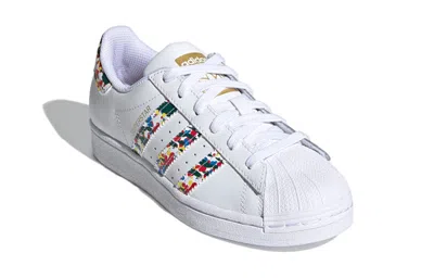 Adidas Originals (gs)  Superstar Shoes 'white Multi-color'