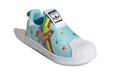 Adidas Originals (ps) Adidas Superstar 360 X The Simpsons 'lisa And Her Pony' In Blue