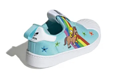Adidas Originals (ps) Adidas Superstar 360 X The Simpsons 'lisa And Her Pony' In Blue