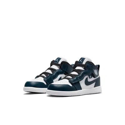 Air Jordan (ps)  1 Mid 'white Armory Navy' In Blue