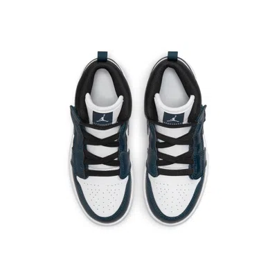 Air Jordan (ps)  1 Mid 'white Armory Navy' In Blue