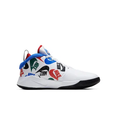 Nike (gs)  Team Hustle D 9 'black White Blue' In Multi