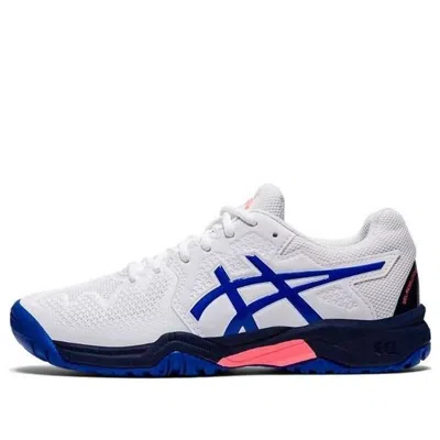 Asics (gs)  Gel Resolution 8 'white Lapis Lazuli Blue'