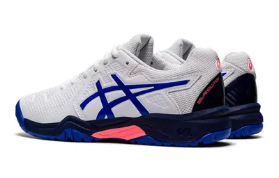 Asics (gs)  Gel Resolution 8 'white Lapis Lazuli Blue'