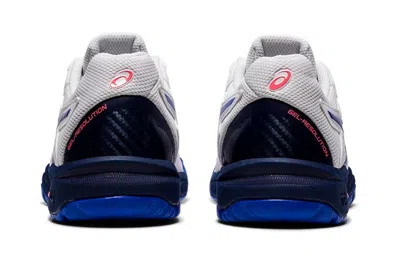 Asics (gs)  Gel Resolution 8 'white Lapis Lazuli Blue'