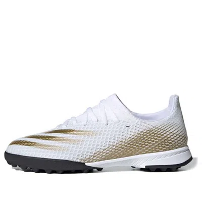 Adidas Originals (gs) Adidas X Ghosted.3 Tf 'white Metallic Gold Melange' In Multi