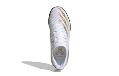 Adidas Originals (gs) Adidas X Ghosted.3 Tf 'white Metallic Gold Melange' In Multi