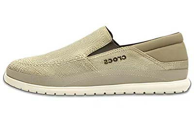 Crocs Santa Cruz Playa Slip-on Shoes 'khaki Stucco'