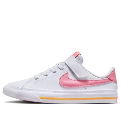 Nike (ps)  Court Legacy 'white Pink Orange'