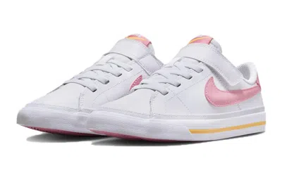 Nike (ps)  Court Legacy 'white Pink Orange'