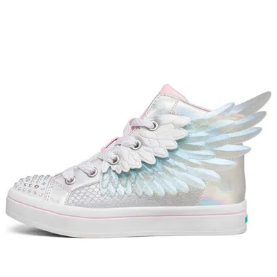 Skechers (gs)  Twi-lites 2.0 'silver Pink' In Gray