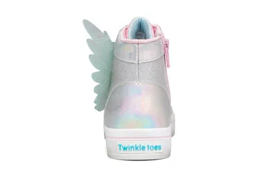 Skechers (gs)  Twi-lites 2.0 'silver Pink' In Gray