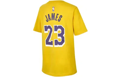 Nike Dri-fit Nba Jersey Los Angeles Lakers Lebron James Short Sleeve Yellow