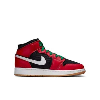 Air Jordan (gs)  1 Mid Se 'christmas' In Red