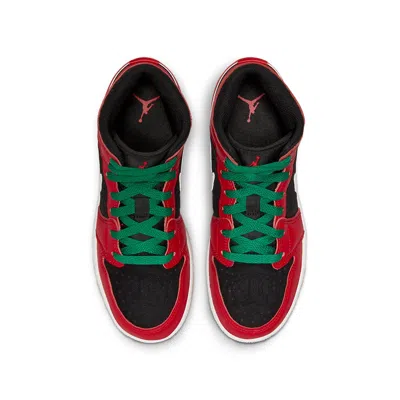 Air Jordan (gs)  1 Mid Se 'christmas' In Red