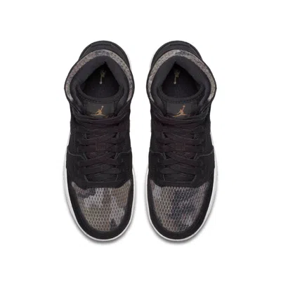Air Jordan (gs)  1 Retro High Heiress 'camo' In Black