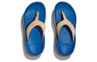 Hoka (wmns)  One One Ora Recovery Flip Slide 'impala Coastal Sky' In Blue