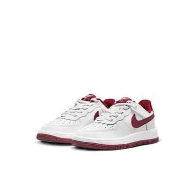 Nike (ps)  Force 1 Low Easyon 'white Team Red'