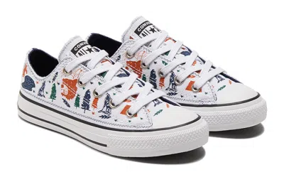 Converse Chuck Taylor All Star K White/orange In Multi