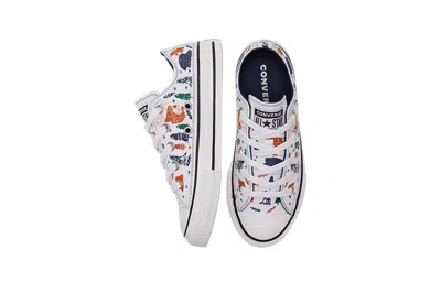 Converse Chuck Taylor All Star K White/orange In Multi