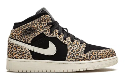 Air Jordan (gs)  1 Mid Se 'leopard'