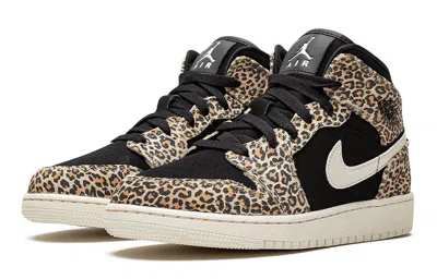 Air Jordan (gs)  1 Mid Se 'leopard'