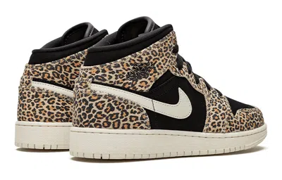 Air Jordan (gs)  1 Mid Se 'leopard'
