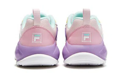 Fila (gs)  Boa Running Shoes 'white Lilac Pink' In Multi