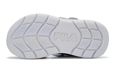 Fila (ps)  Casual Flats Sandals 'black Red Blue' In Multi