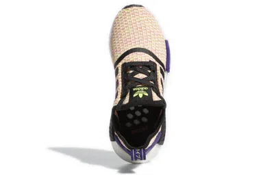 Adidas Originals (gs) Adidas Nmd_r1 J 'solar Yellow Pink' In Multi