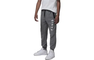 Air Jordan (gs)  X Paris Saint-germain French Terry Pants 'dark Grey' In Gray