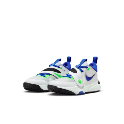 Nike (ps)  Team Hustle D 11 Shoes 'green Strike Racer Blue' In Multi