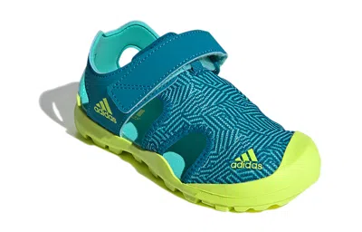 Adidas Originals (gs) Adidas Captain Toey K Green Yellow Sandals 'green Yellow'