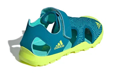 Adidas Originals (gs) Adidas Captain Toey K Green Yellow Sandals 'green Yellow'
