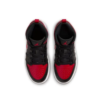 Air Jordan (ps)  1 Mid Ss 'black + Red = Bred' In Multi