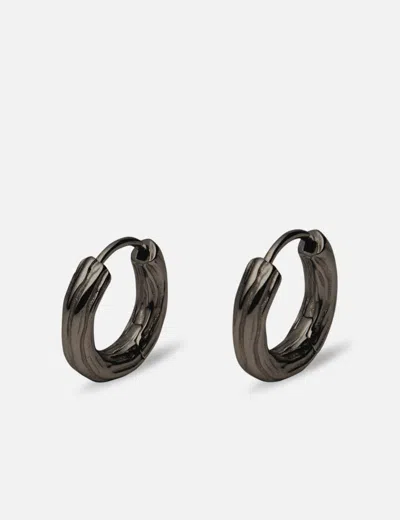 Midnightfactory Woody Hoop Earrings
