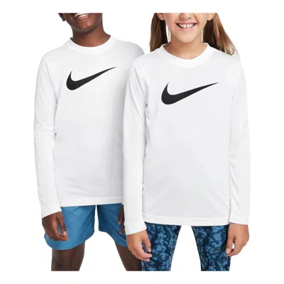 Nike (gs)  Legend Dri-fit Long-sleeve T-shirt 'white Black'