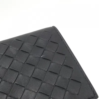 Pre-owned Bottega Veneta Blue Navy Leather Coin Purse/coin Case ()