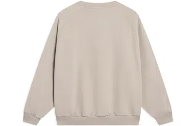 Li-ning Graphic Sweatshirt 'khaki' In Neutral