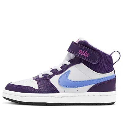 Nike (ps)  Court Borough Mid 2 'purple White Blue'