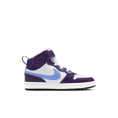 Nike (ps)  Court Borough Mid 2 'purple White Blue'