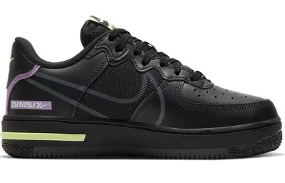 Nike (gs)  Air Force 1 React 'triple Black'
