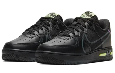 Nike (gs)  Air Force 1 React 'triple Black'