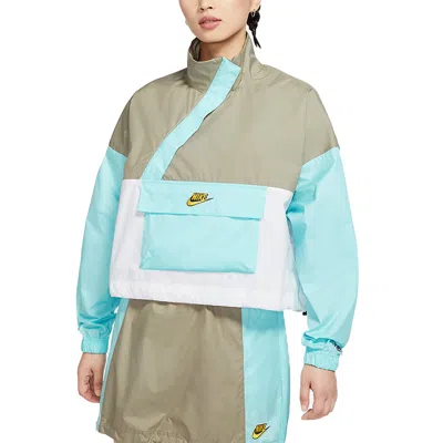 Nike (wmns)  Sportswear Woven Anorak Blue In Multi