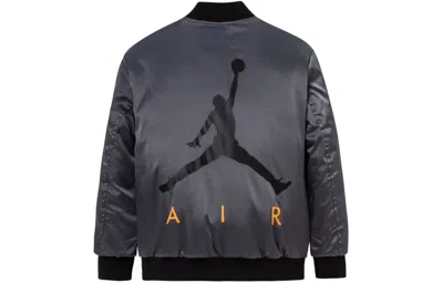Air Jordan (gs) Poly Padded Bomber Jacket 'dark Grey' In Gray