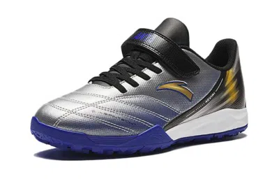 Anta (gs)  Soccer Shoes 'silver' In Blue