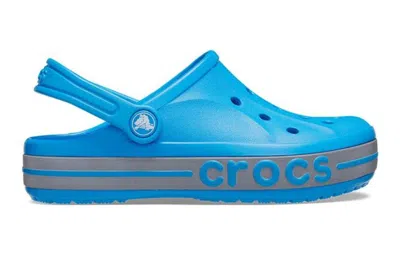 Crocs Bayaband Reflective Band Clogs Kids Ocean J2 In Blue