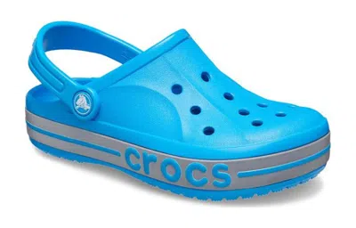 Crocs Bayaband Reflective Band Clogs Kids Ocean J2 In Blue