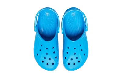 Crocs Bayaband Reflective Band Clogs Kids Ocean J2 In Blue
