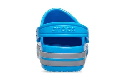 Crocs Bayaband Reflective Band Clogs Kids Ocean J2 In Blue